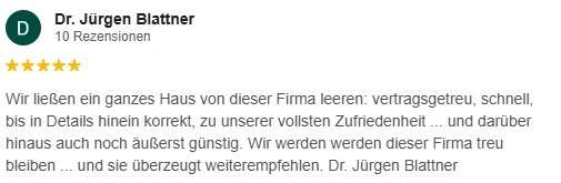 GSA Entrümpelung Karlsruhe: Haushaltsauflösung und Messi Wohnung 5 Sterne Bewertung